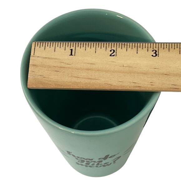 Everyday Living Tall Cat Mug Whiskers How Do You Like Meow Teal Cat Lover - Picture 3 of 6